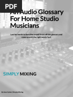 An Audio Glossary For Home Studio Musicians