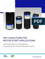 Dry Capacitors For Motor Start Applications