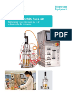 Biorreactores F1/1-10: Tecnología y Servicio para Su I+D y Desarrollo de Procesos