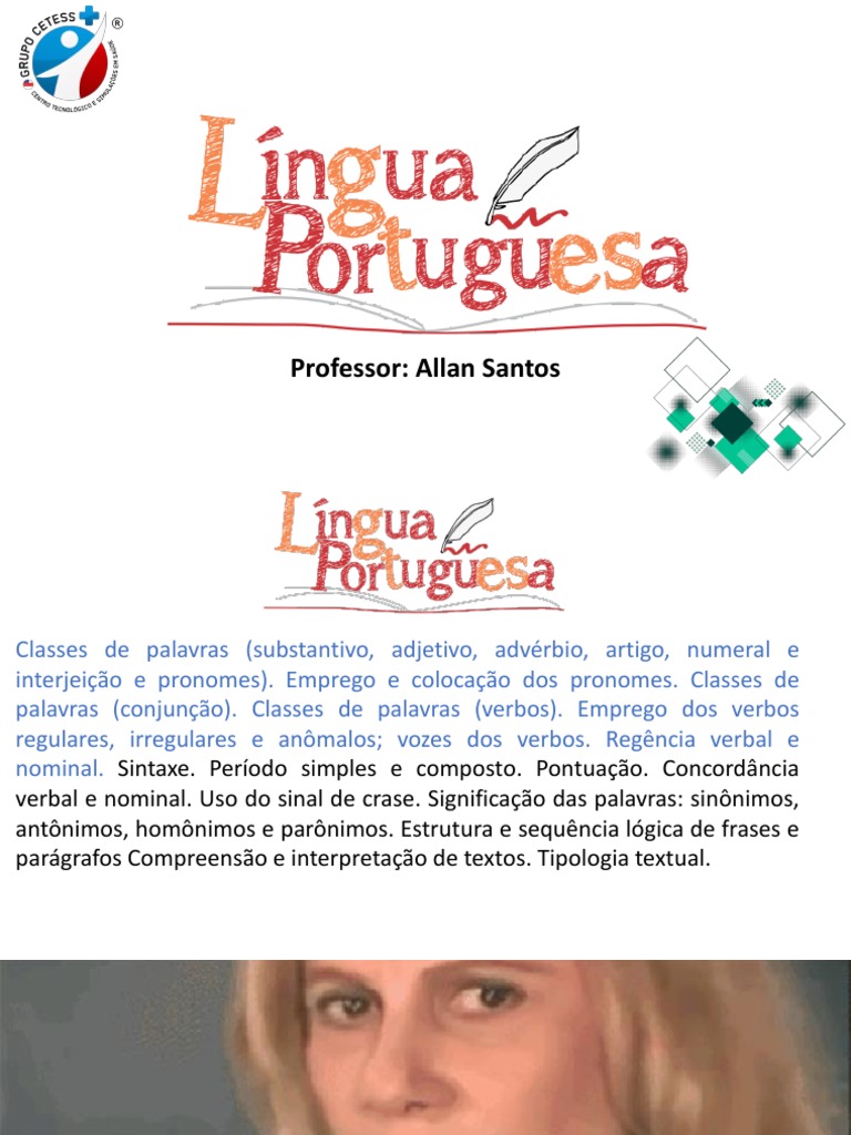 3E290B120B7695456parte 1 Cetess Semsa Linguaportuguesa Prof Allan PDF | PDF