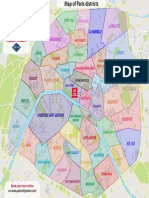Plan Des Quartiers de Paris en