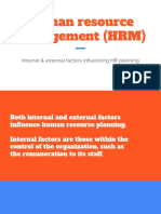 Human Resource Management - Factors Influencing HR Planning