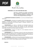 Portaria N. 32, de 30 de Maio de 2023.: Poder Judiciário