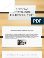 Agencias Estatales de Colocación y Ett