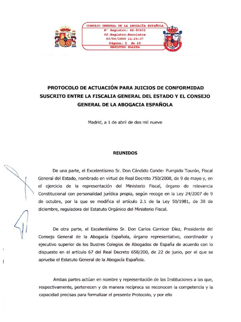 Protocolo sobre juicios de conformidad PDF