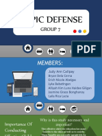 GROUP7 Topicdefense