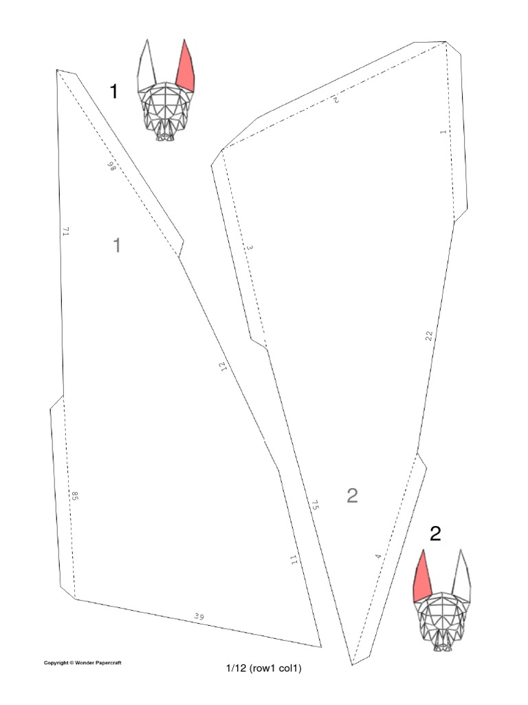 Plantilla De Máscara De Anubis