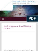 30 Strangest Animal Mating Habits – Creativity Posts