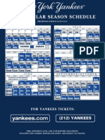 2012 NYY Preliminary Schedule
