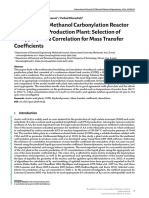 Simulation of Methanol Carbonylation Reactor in Acetic Acid Production Plant: Selection of An Appropriate Correlation For Mass Transfer Coefficients