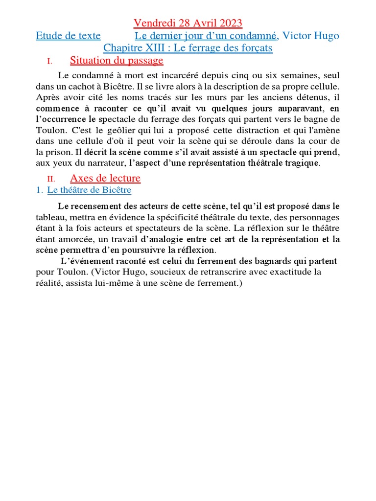 Chapitre 13 : Le ferrage des forçats | PDF | Théâtre