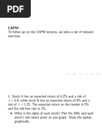 CAPM Recap Exercises 2023 Solution