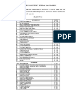 Lista de Alimentos y Bebidas Saludables