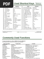 Excel Shortcut Keys