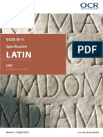 Specification Accredited Gcse Latin j282