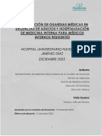 Organización de Guardias Médicas Residentes HUFJD.