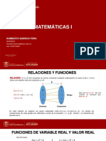 Presentación (Funciones) - Matemáticas I