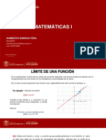 Presentación (Límites) - Matemáticas I