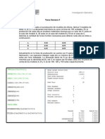 Semana 04 - Ejercicios de Formulación de Modelos de Programación Lineal II