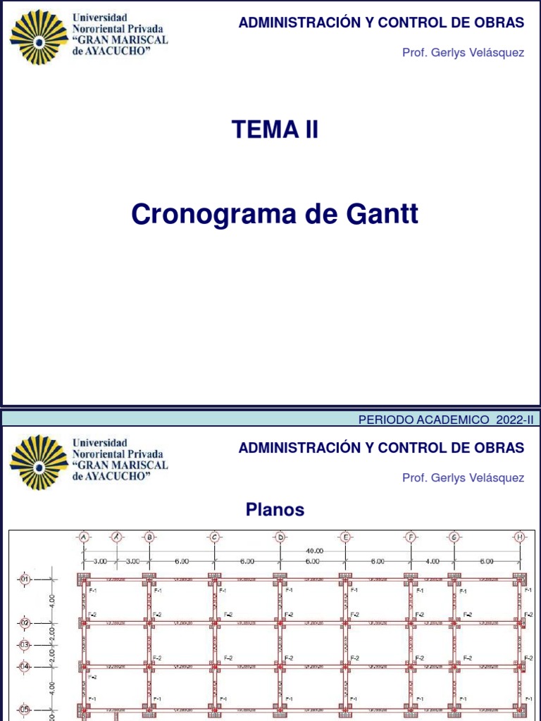 Tema 2 - Cronograma de Gantt | PDF