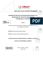 Ejemplo de Estructura Proyecto de Investigación - 19-09-2022