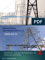 Unidad III - Calculos de Parametros de La Linea de Transmision PDF