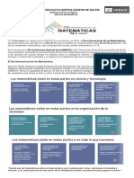 Reseña Dia Internacional de Las Matematicas - Iebgb - 2023