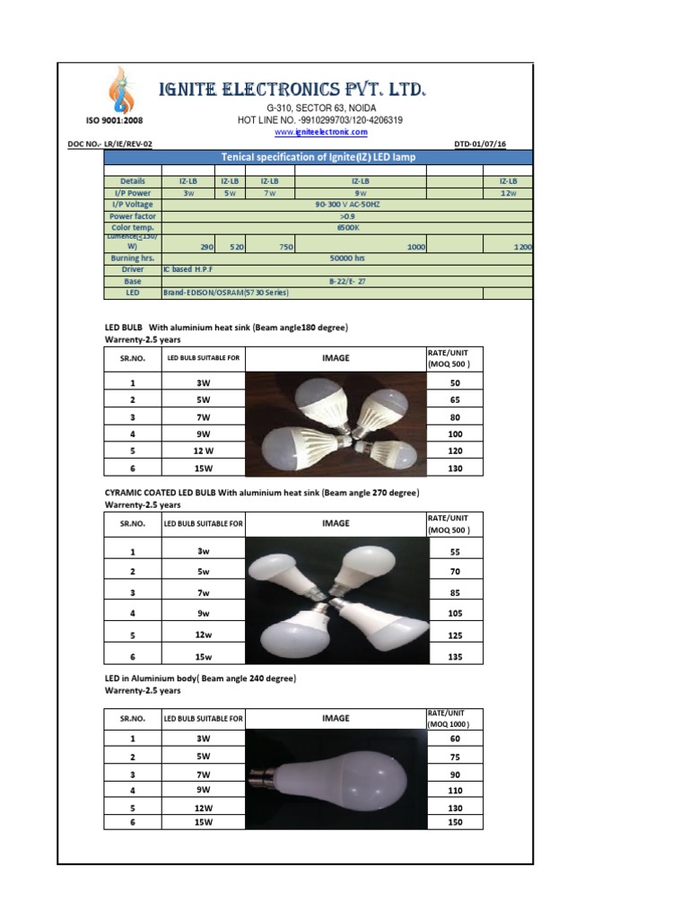 Complete Led Rate. PDF