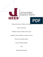 De Las Generalidades Del Derecho Público en El Ecuador