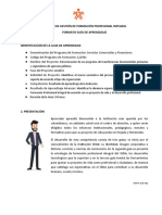 Proceso de Gestión de Formación Profesional Integral Formato Guía de Aprendizaje