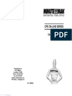Manual Minuteman UPS CPE 1000 - ManualsBase.com