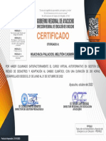 Certificado de Prevaed