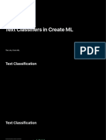428 Training Text Classifiers in Create ML