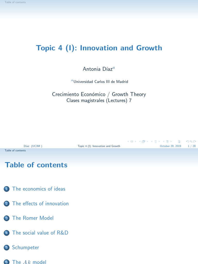 Slides Topic 4.1. Innovation and Growth | PDF | Economic Growth | Trips ...