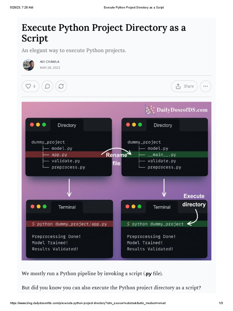 Execute Python Project Directory As A Script | PDF