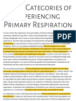 Three Categories of Experiencing Primary Respiration - Michael Shea Teaching