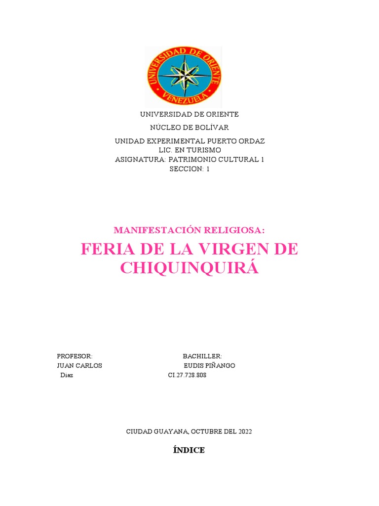 Feria de La Chinita PDF