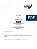 Evaluación 6B OA11R Estudiante 2022