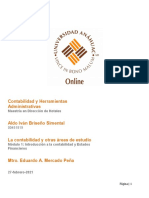 Tarea 2. La Contabilidad y Otras Áreas de Estudio