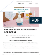 Gran Velada, (S.F.) - Hacer Crema Reafirmante Corporal