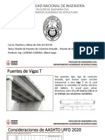 Clase Diseño Puentes Concreto Armado Vigas T 2023-1