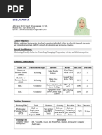 Shila Akter CV