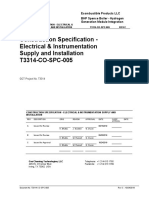 T3314-1-CO-SPC-005 Electrical Instrumentation Supply and Installation RC