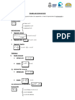 TEMA 01 - Teoria de Exponentes 3ro - 4to
