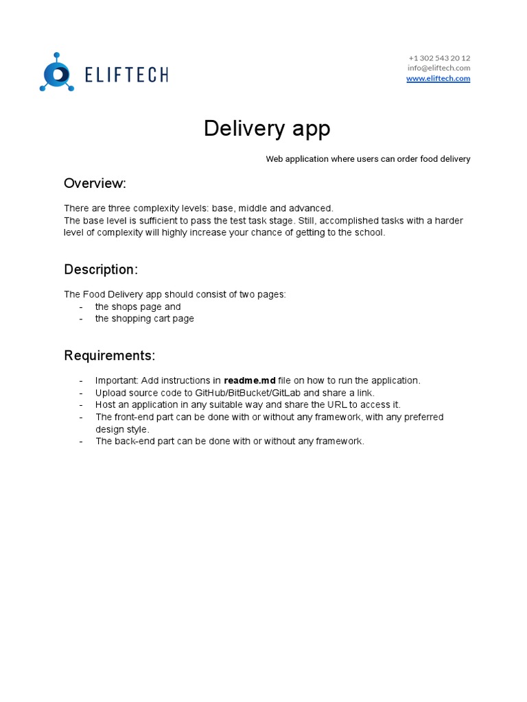Food Delivery App Development Guide | PDF | Computers