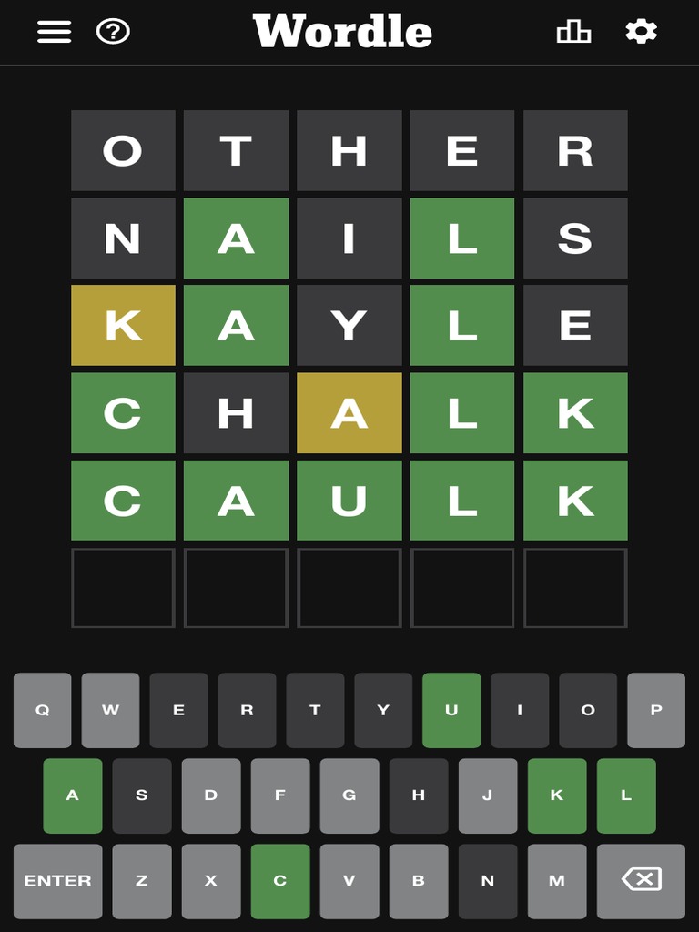 Wordle Game Grid Layout | PDF