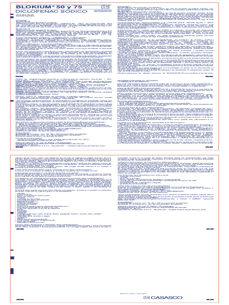 d2547 e 2221 01 Instruccion Blokium 50 y 75 Comp | PDF | Droga anti ...