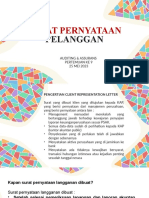 PERTEMUAN 9 Audit & Assurance - Surat Pernyataan Pelanggan