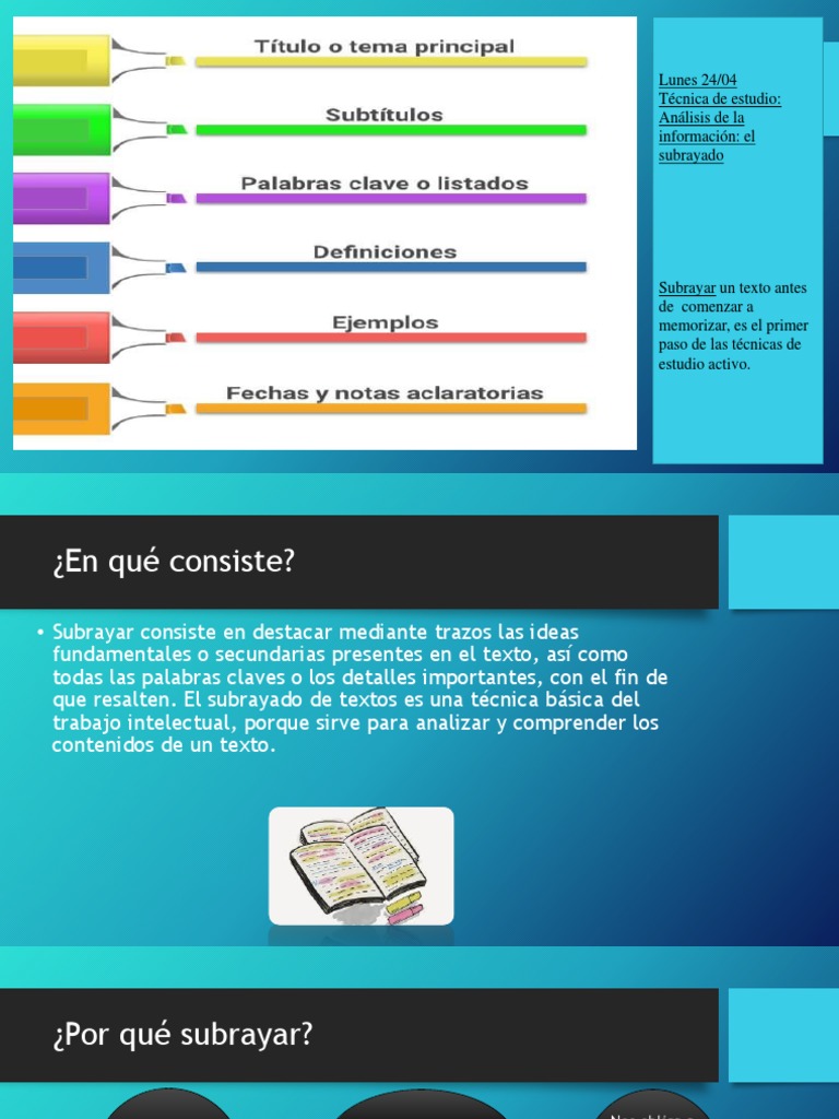 El Subrayado | PDF