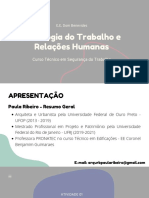 Psicologia Do Trabalho e Relações Humanas